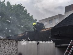 XI. kerületi tűz Nagyszeben tér