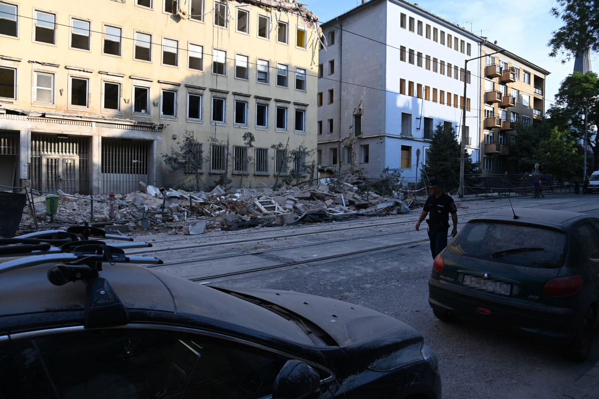 megrongálódott épület Böszörményi út Budapest