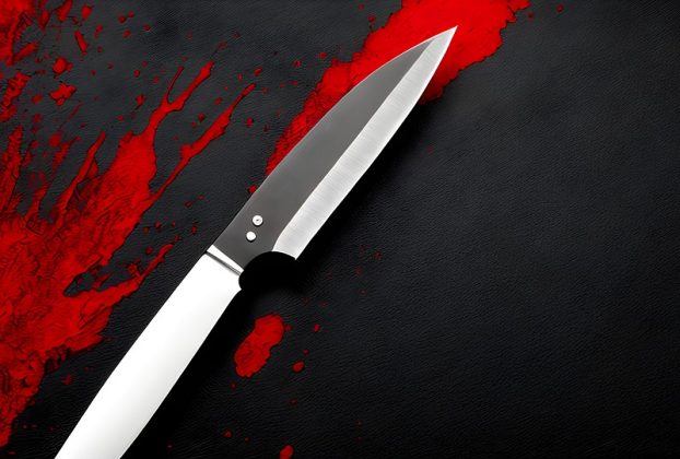 Gyilkosság, véres kés