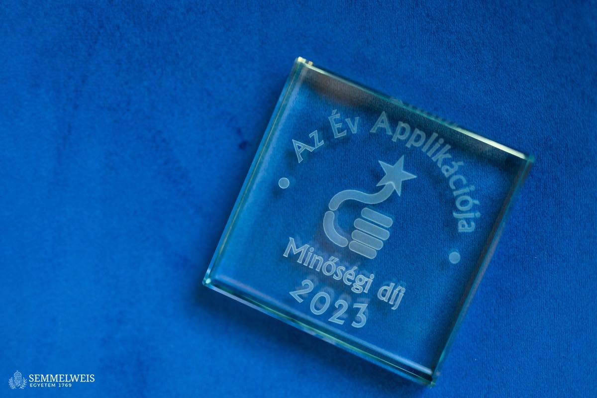 Az év applikációja Semmelweis Egyetem