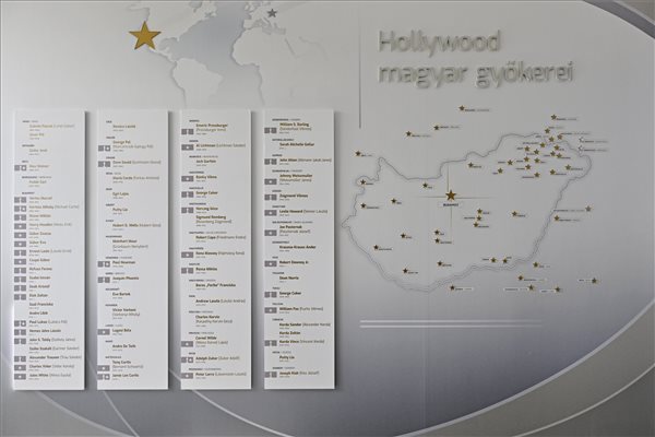 Felavatták a magyar gyökerű hollywoodiak falát Budapesten