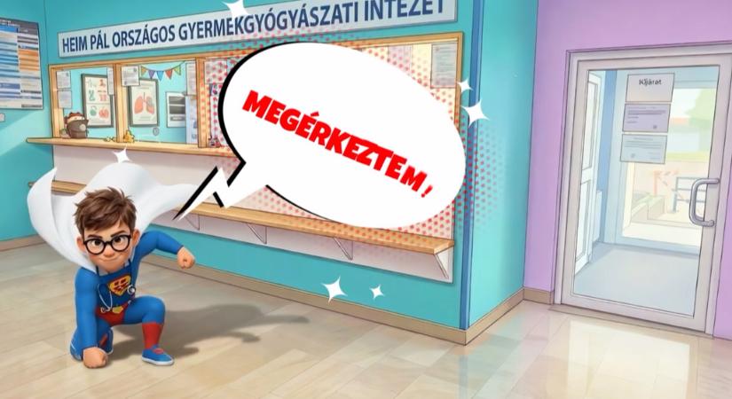Szuperhős avatar fogja segíteni a gyermekeket és a szülőket a Heim Pál Gyermekkórházban